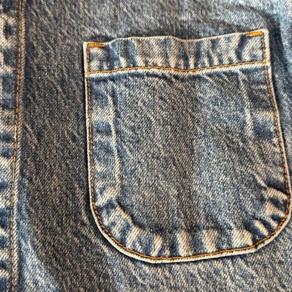 ZARA OVERSIZED BLUE DENIM JACKET L - Picture 3 of 9